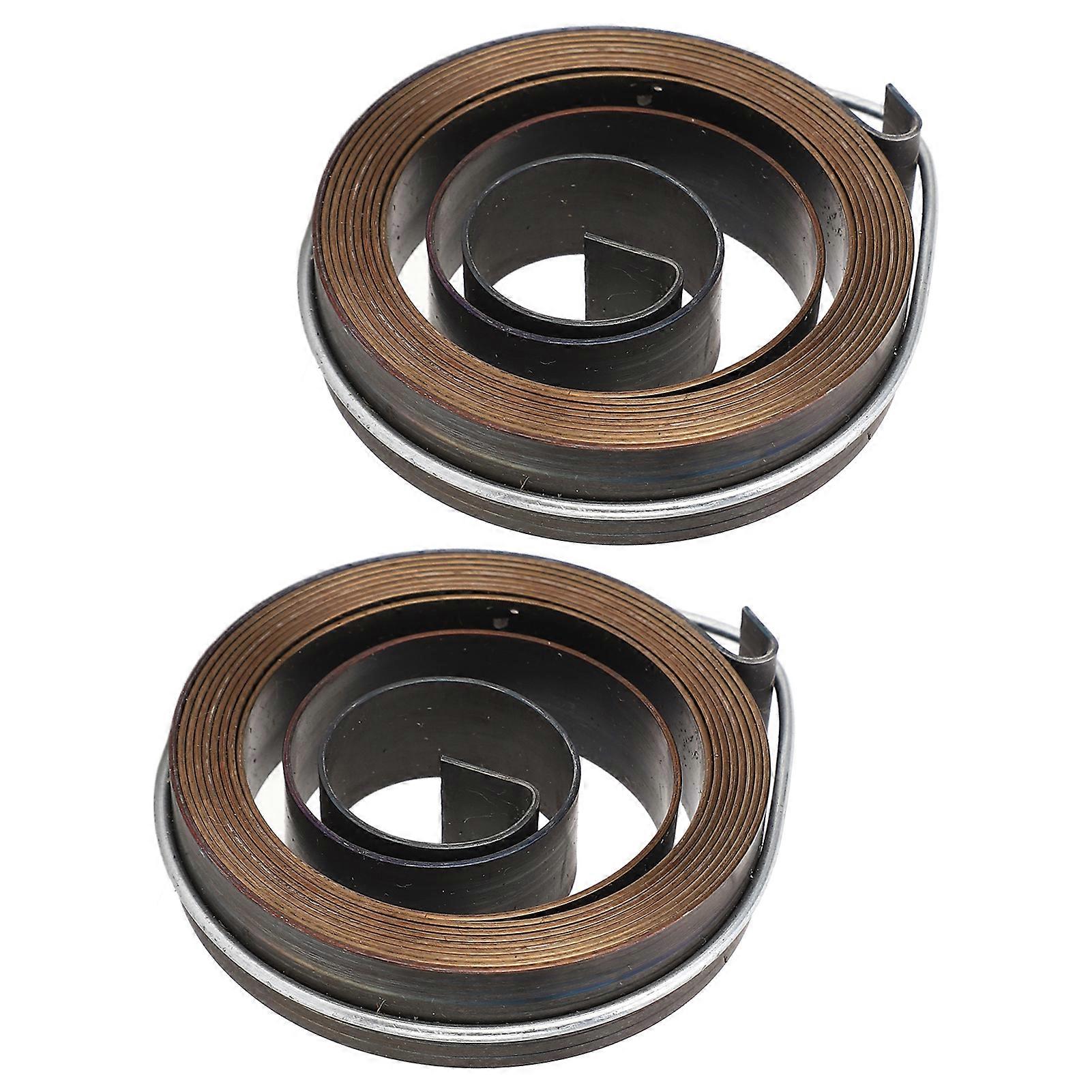 2Pcs Bench Drill Press Quill Return Spring Chrome Plating Bench Drill Press Quill Return Spring Kit