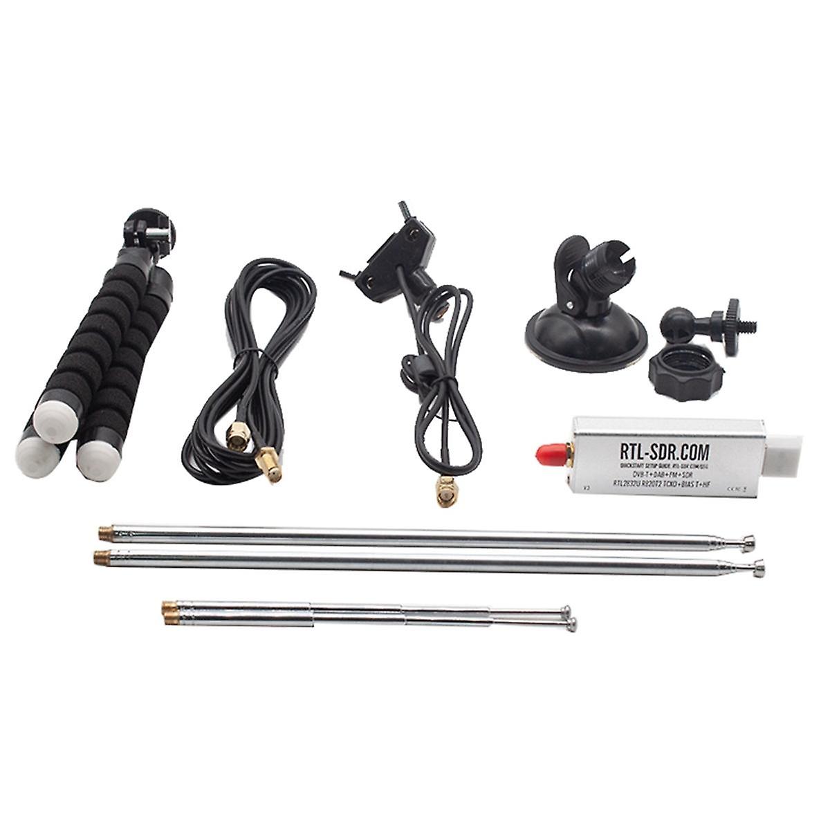 For V3 R820T2 TCXO Receiver+Antenna Full Kit BiasT SMA 500KHz-1766MHz Up to 3.2MHz