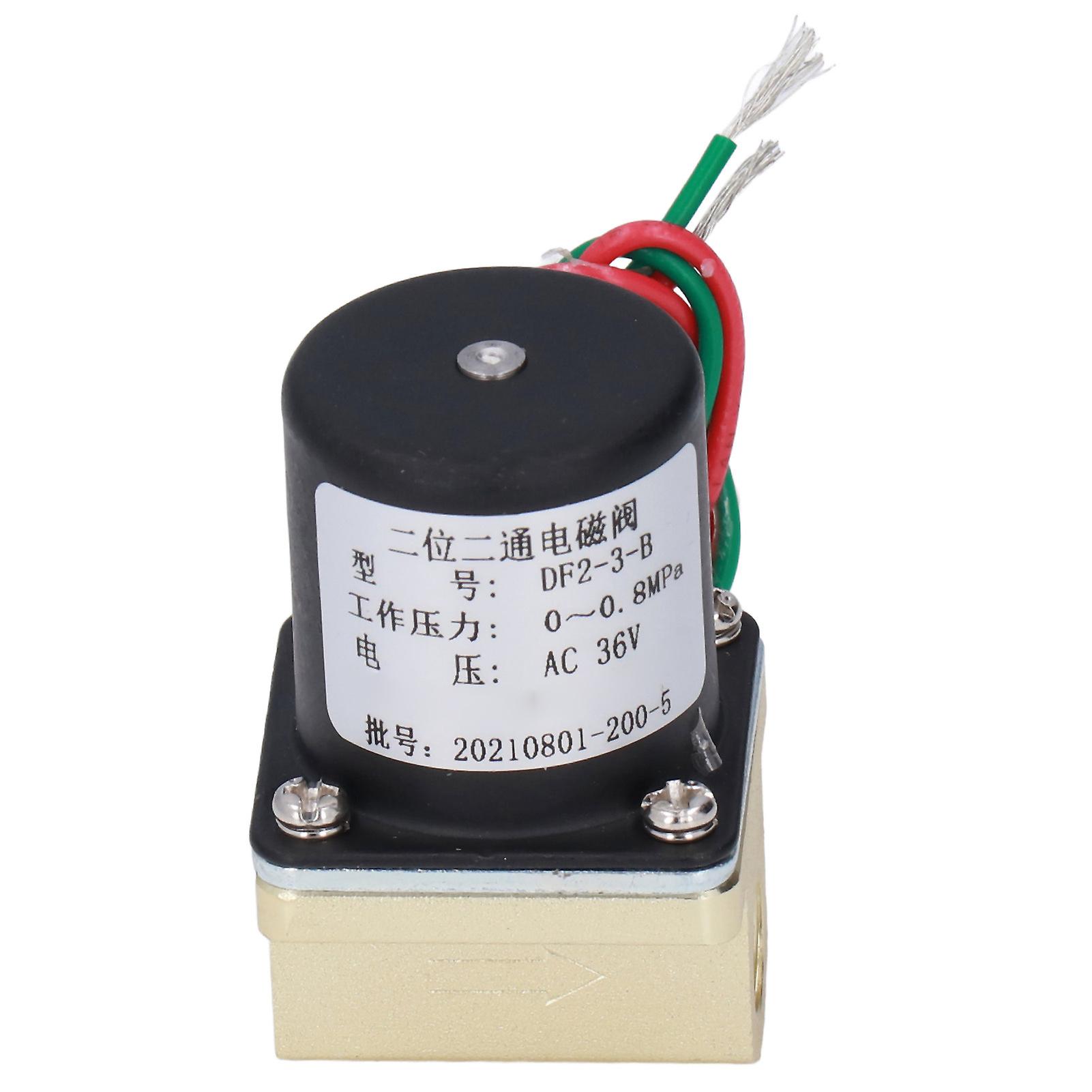 TICFOX Sole Valve Brass Accuracy Casting Material Split Design 2 Position 2 Way Threaded Gate Switch for Gas Liquid AC 36V