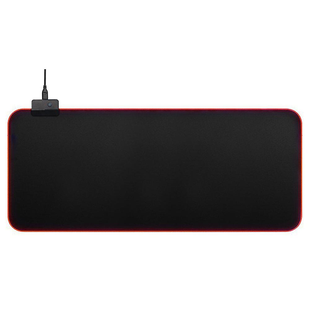 RGB LED Glowing Gaming Mouse Pad Illuminated Keyboard Non-slip Mat Blanket