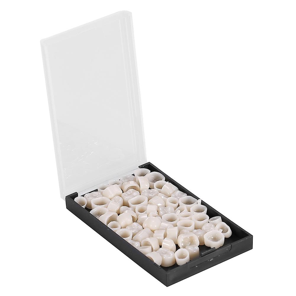 50pcs/box Realistic Resin Temporary Dental Crowns for Oral Care, Molars