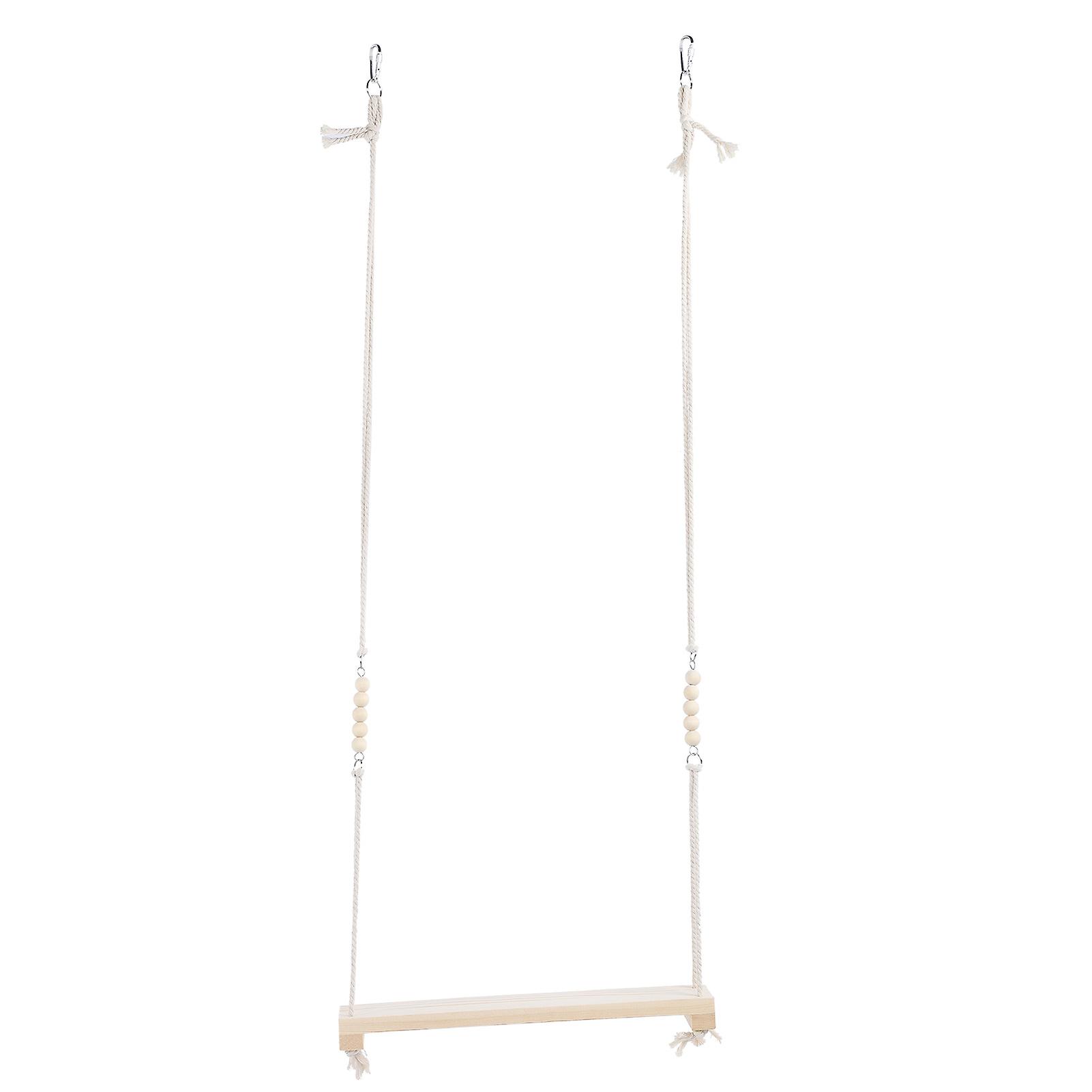 Pet Chicken Large Parrot Pinevood Swing Stand Bar Safety Toy Chew Bite Play