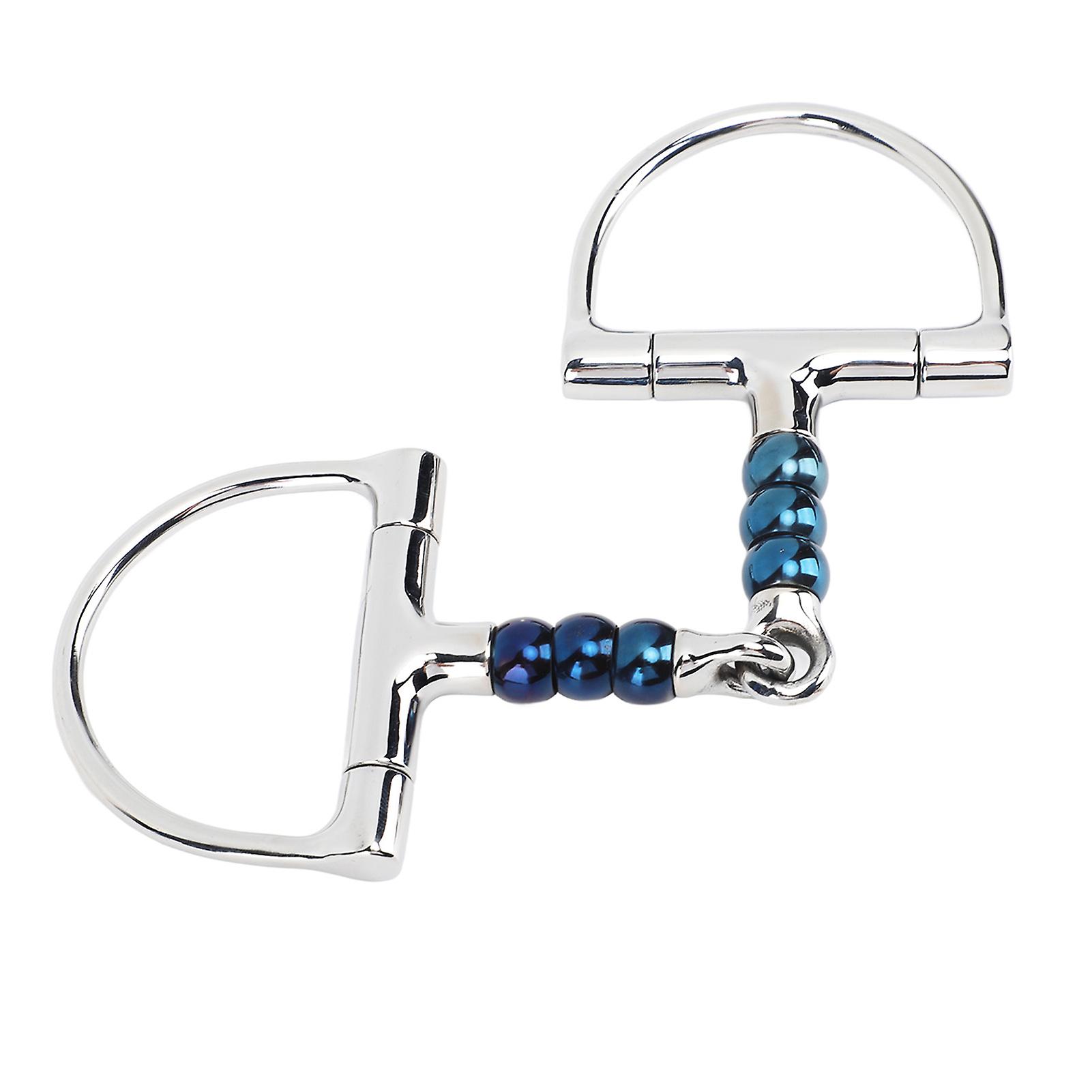 Stainless Steel 125mm Horse Bit - Gentle Anti-Biting D Ring Snaffle for Happy Horses in Your Farm