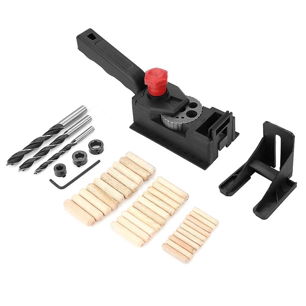 Ouitble Woodworking Drilling Guide Wood Dowel Straight Hole Drilling Guide Set, 38 Pieces, Carpentry Positioner Locator Tool for Woodworking,