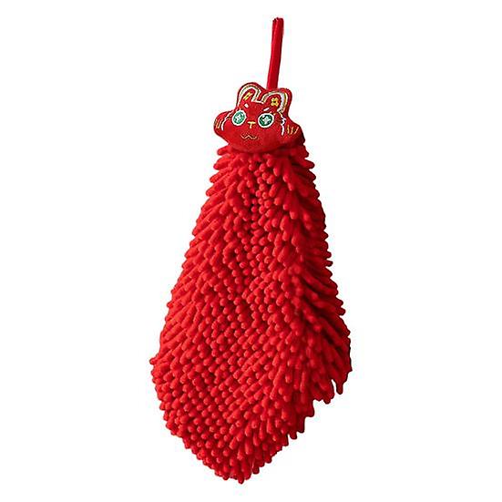 Adorable Hand Towel Quick-Drying Cleaning Breathable Festive Rabbit Chenille Baby Hand Towel Bathroom Accessories