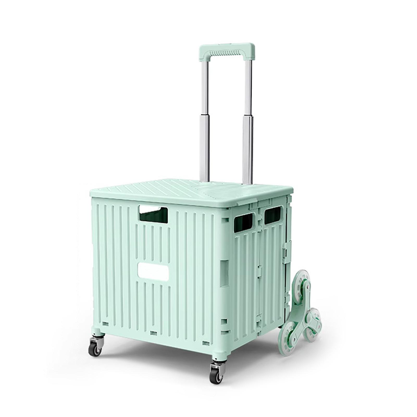 Collapsible Ultra-Slim Utility Cart Easy Store Foldable Trolleys For Loading