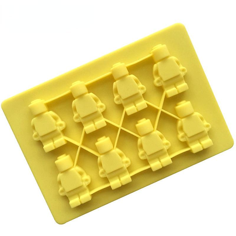 シリコーンモールド8ピースクリエイティブスターウォーズチョコレートモールドロボットシリカゲルアイスモールドDIY手作りベーキングモールド