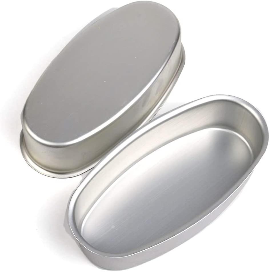 2024,2 bandejas para hornear, molde para pan profesional antiadherente, molde para pasteles ovalado, molde para tarta de queso de aluminio antiadherente, molde para pan, juego de b