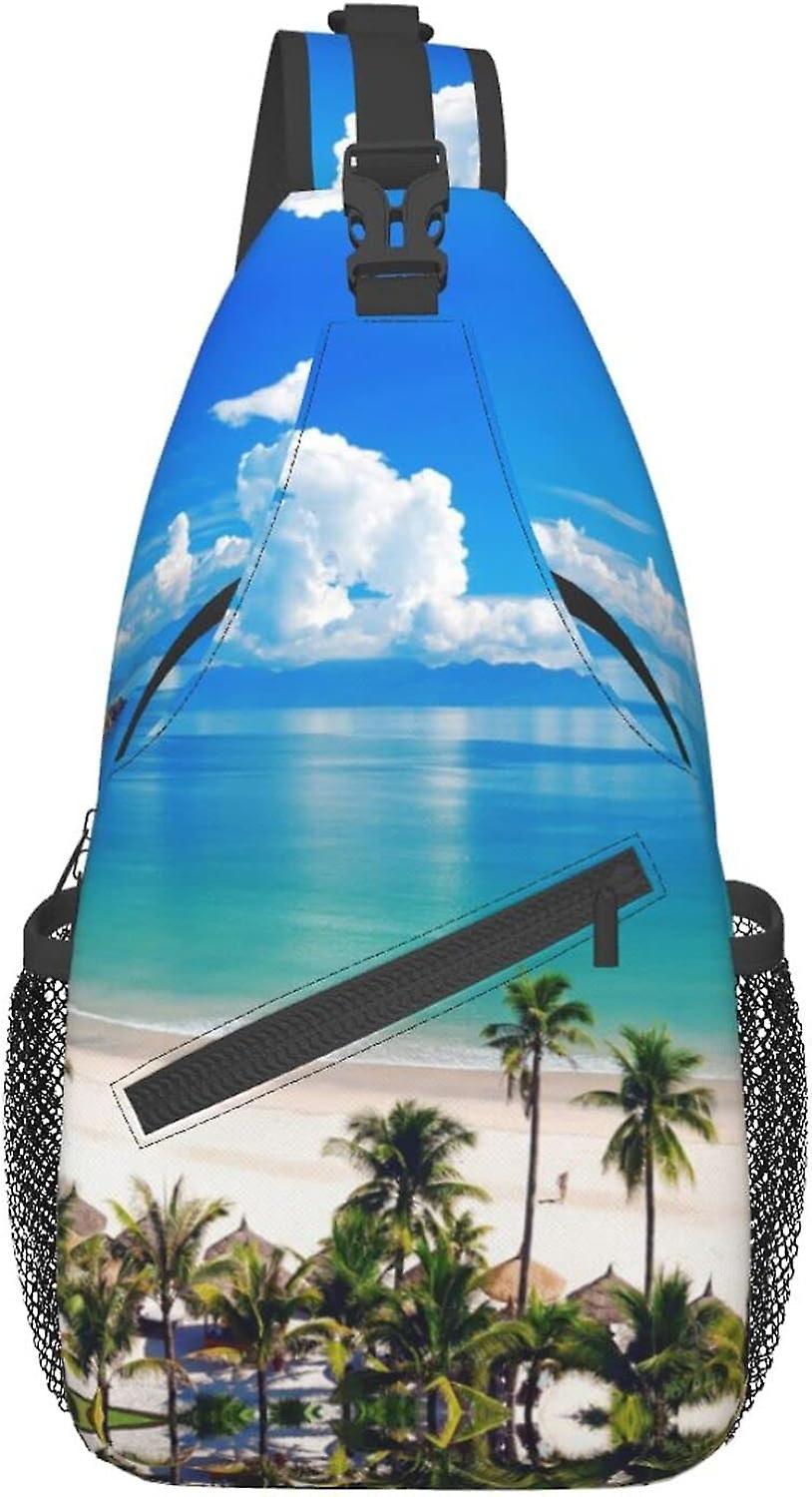 AQ01962 المحيط البحر شاطئ حقيبة كروسبودي خفيفة الوزن حقيبة حبال السفر المشي لمسافات طويلة حقيبة ظهر صغيرة للنساء والرجال الهدايا/