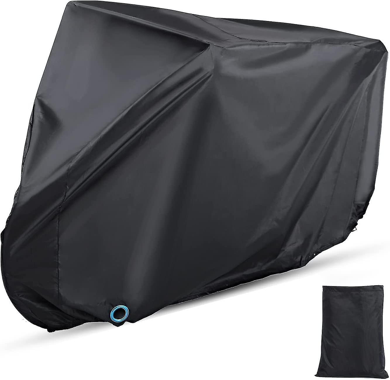 Waterproof outdoor bicycle cover with keyhole