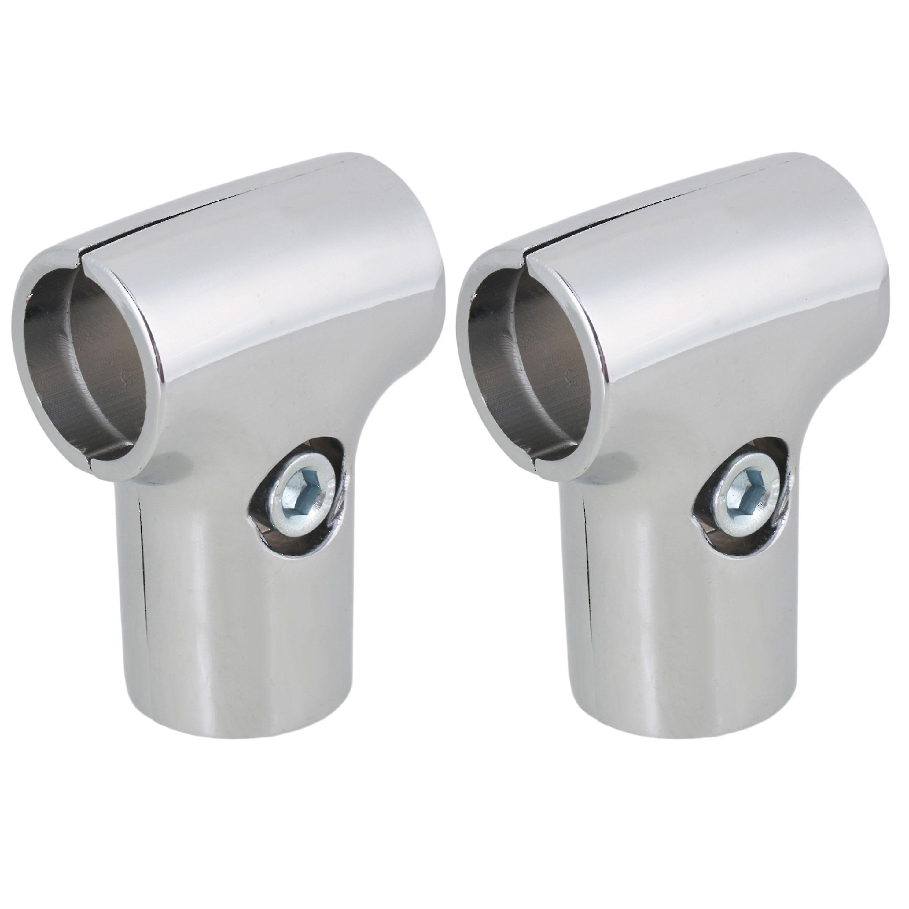 2pcs T Shape 25mm Id Scaffold Tube Connector For Drying Rack Shelf