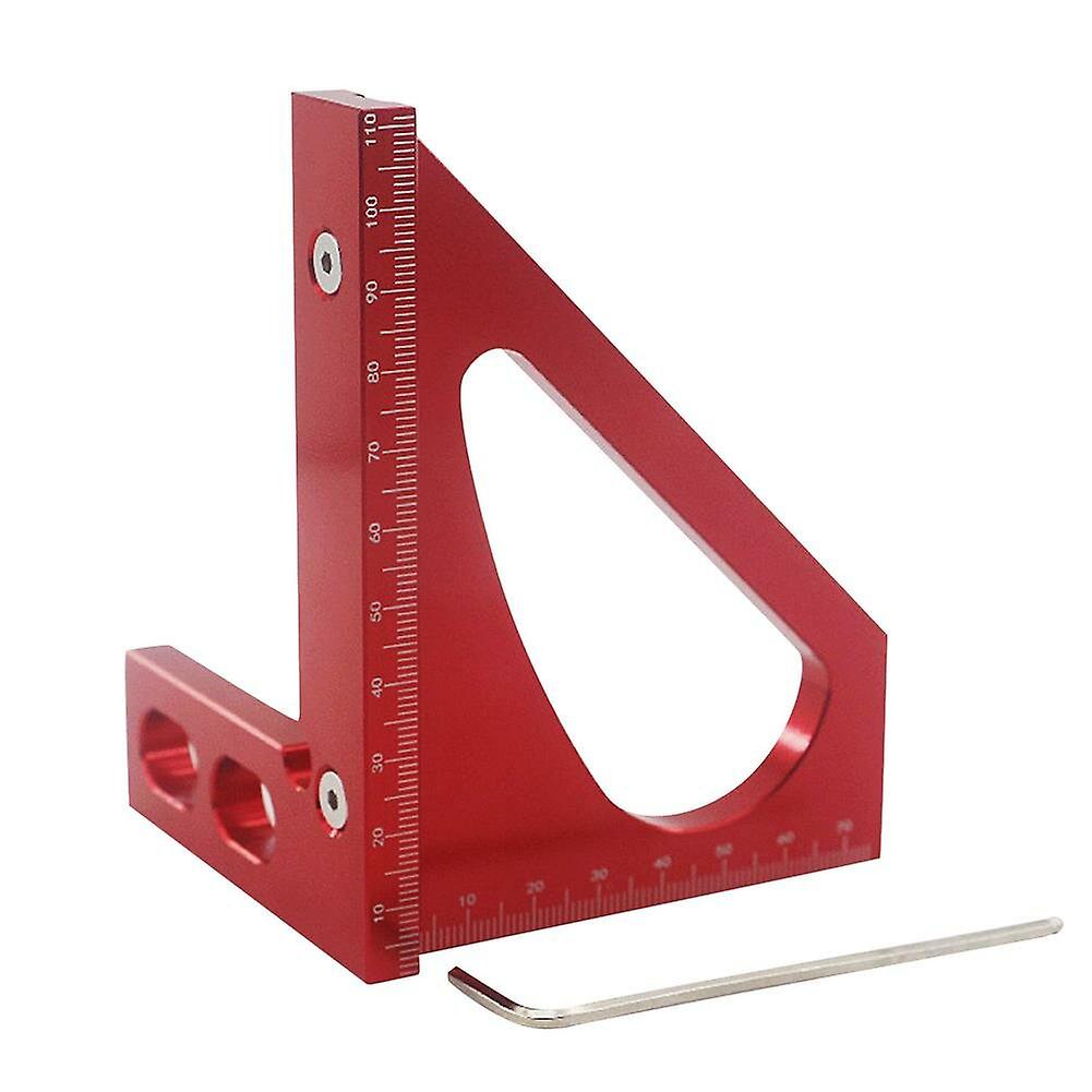 Woodworking Measuring Ruler Triangle Square Angle Measuring Tool Precision Accurate Tri-square Line Scriber Saw Guide
