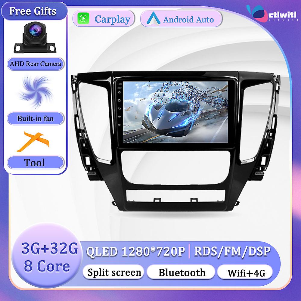 Android 13 pour Mitsubishi Pajero Sport 3 2016 - 2018 Écran Carplay Stéréo Radio Navigation Autoradio Videp Player Multimédia