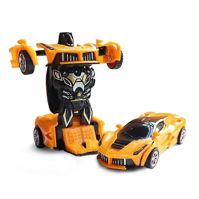 Automatic Induction Robot Car 2 in 1 Transform One Key Deformation Plastic Model Funny Cool Design Toy Kids Birthday Gifts Toy Cars