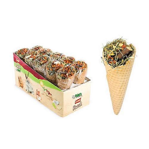 A&E Cage Company Vitapol 华夫饼甜筒小动物零食展示架，10 支