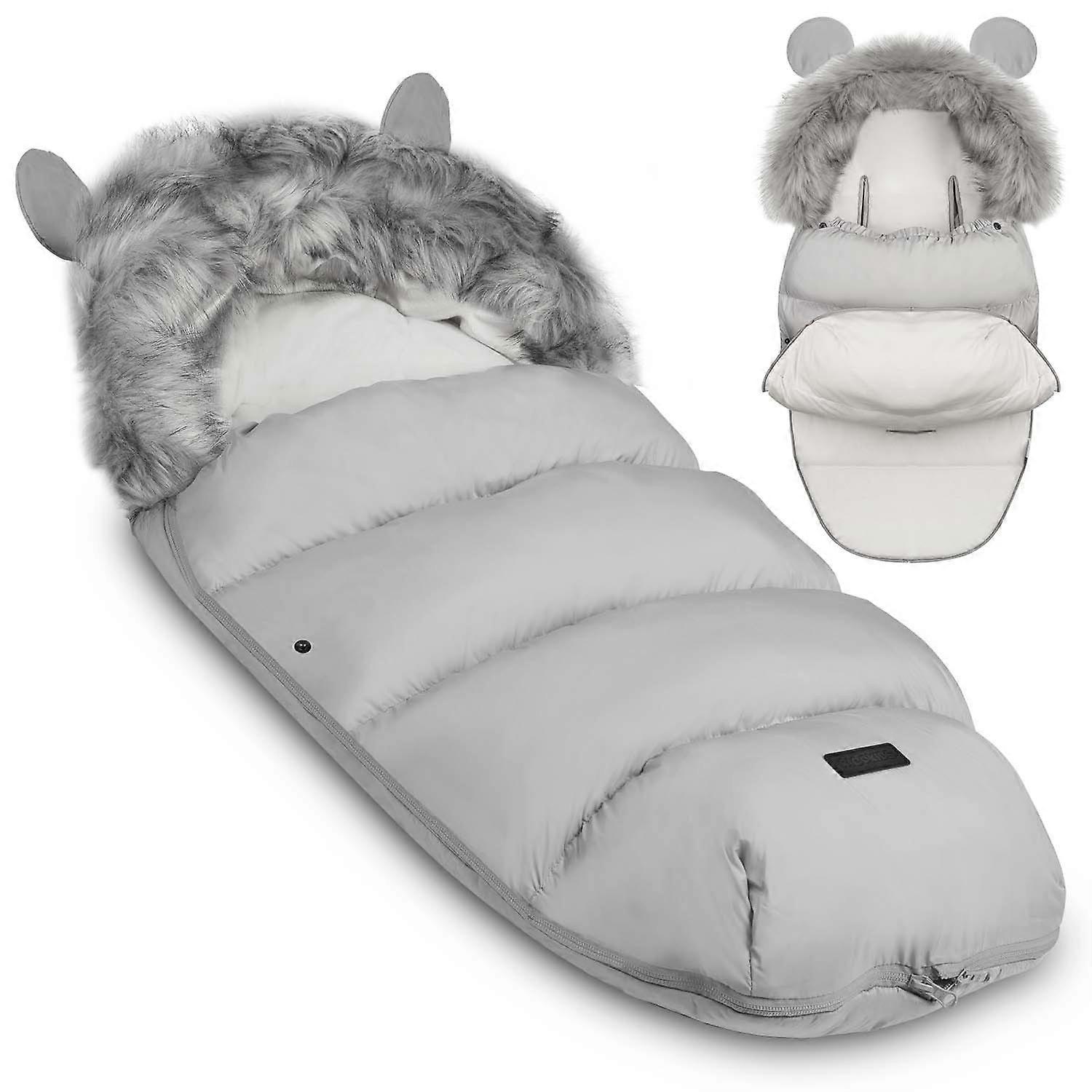 Grey Sleeping Bag for Stroller and Sled - Elmi Ricokids