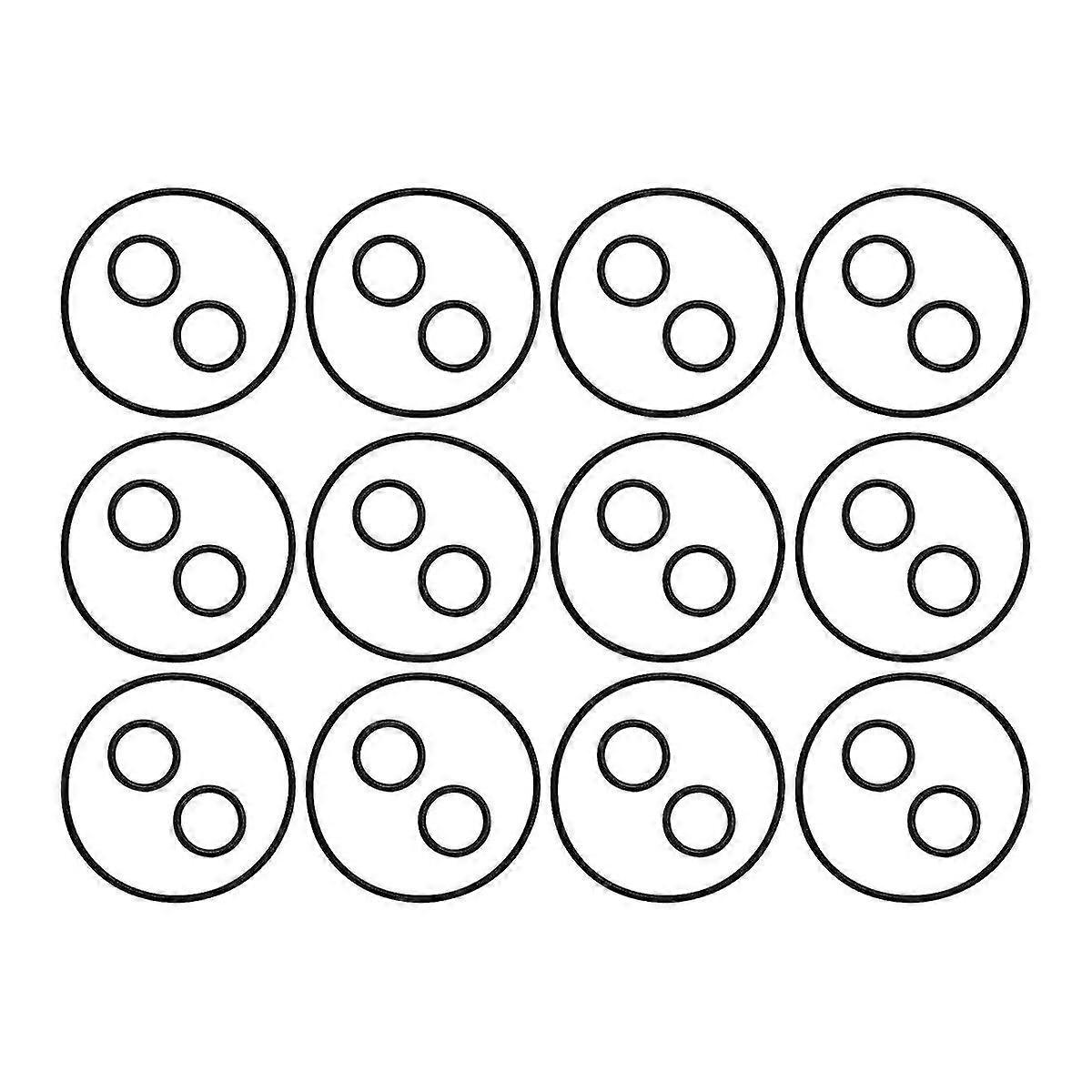 12 Sets Replacement Valve Covershaft O-rings,for Neverlube And Valves (1-1/2in To 2-1/2in,2-way Or