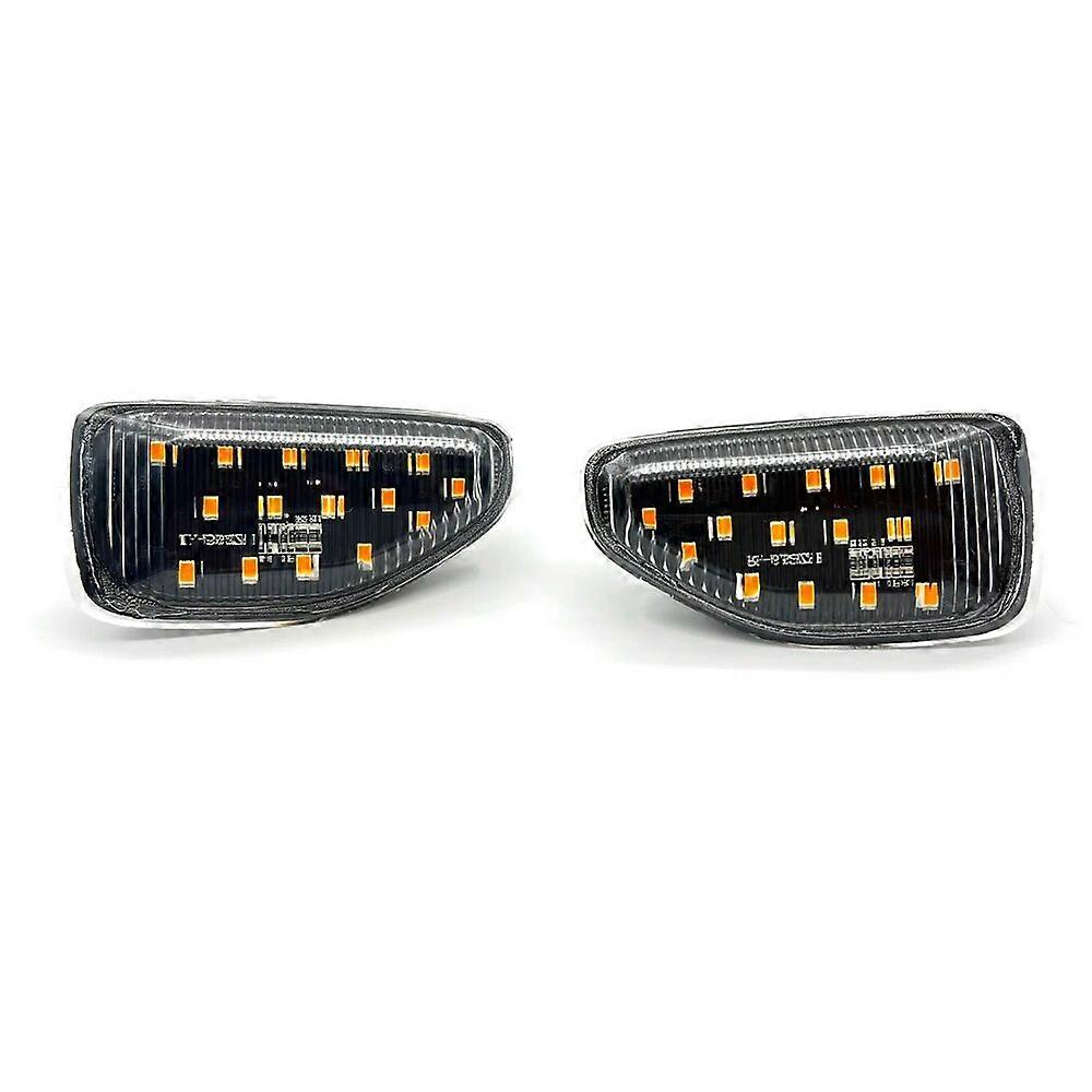 12V Waterproof LED Side Fender Marker Lamp For Dacia Duster MK2 Logan MK2 Sandero II Amber Dynamic Turn Signal Light