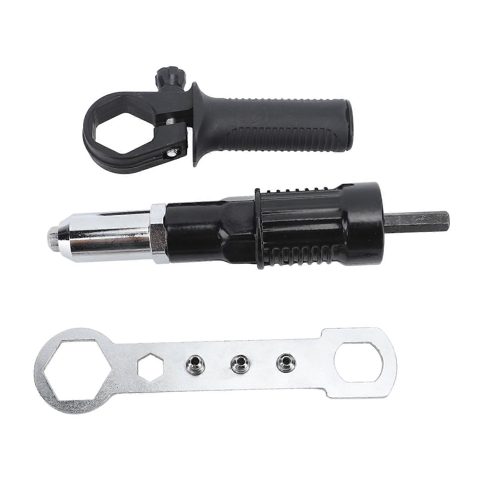 Electric Rivet Gun Adapter Kit for High Accuracy Hard Metal Rivet Nut Replacement
