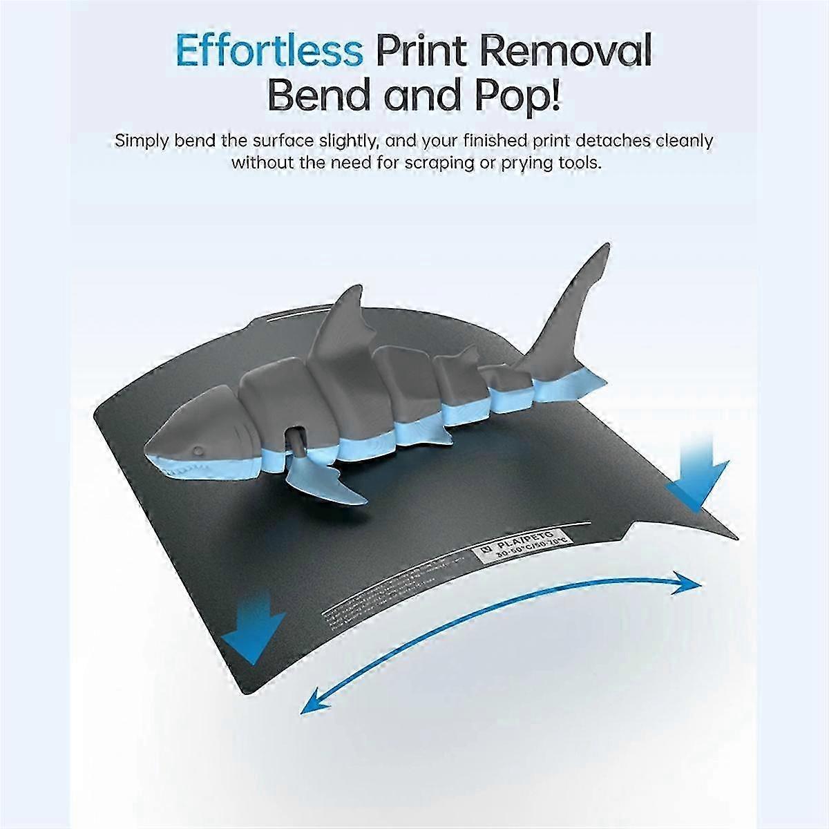 Panda Build Plate CryoGrip Coating No Clog 257x257mm Spring Steel Double-Sided Textured compatible with P1P P1S A1 3D Printer