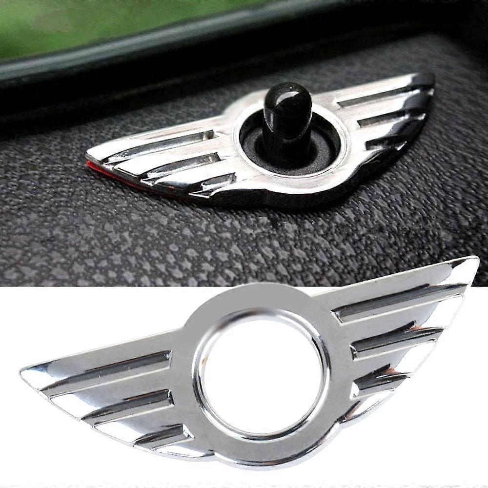 1 Piece Car Door Pin Lock Badge 3D Emblem Chrome Silver Sticker Decoration Auto Car Accessories Trim For BMW MINI R50 R53 R56 JOHX