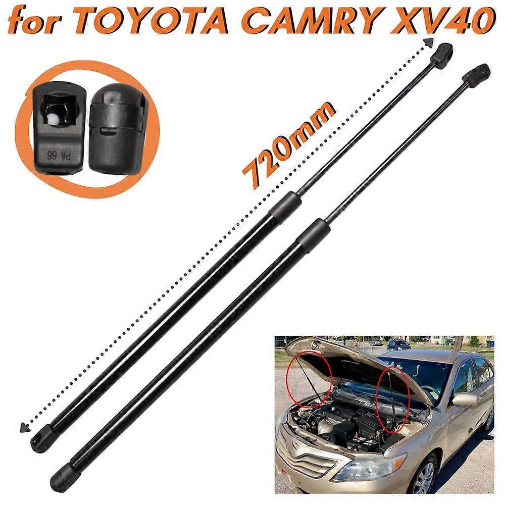 Qty(2) Front Bonnet Hood Gas Strut Damper Bar Arm 29024 for Toyota Camry XV40 2007-2011 Sedan 720MM