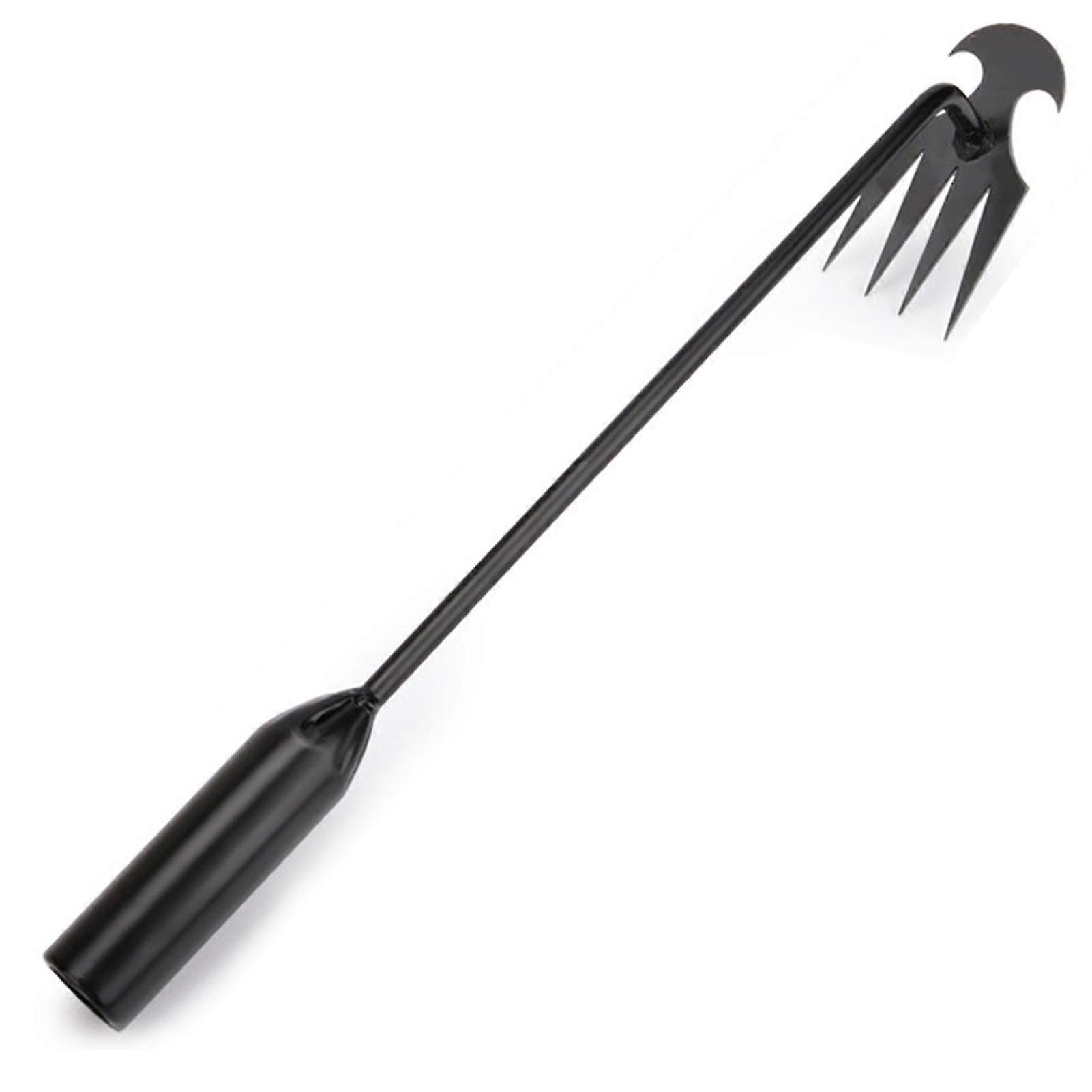 Heavy Duty Metal Weed Puller Ergonomic Handle Sharp Teeth Weeder For Weed Pulling Loosening Soil