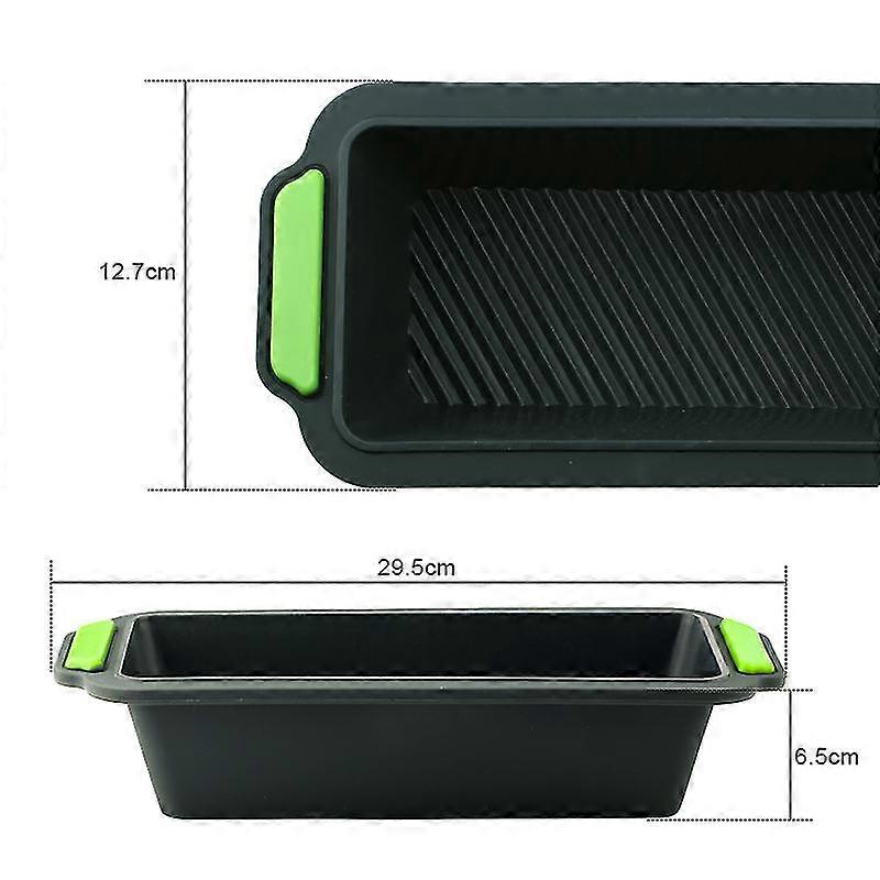 Toast Mold, Silicone Layer Cake Mold, Gray And Black