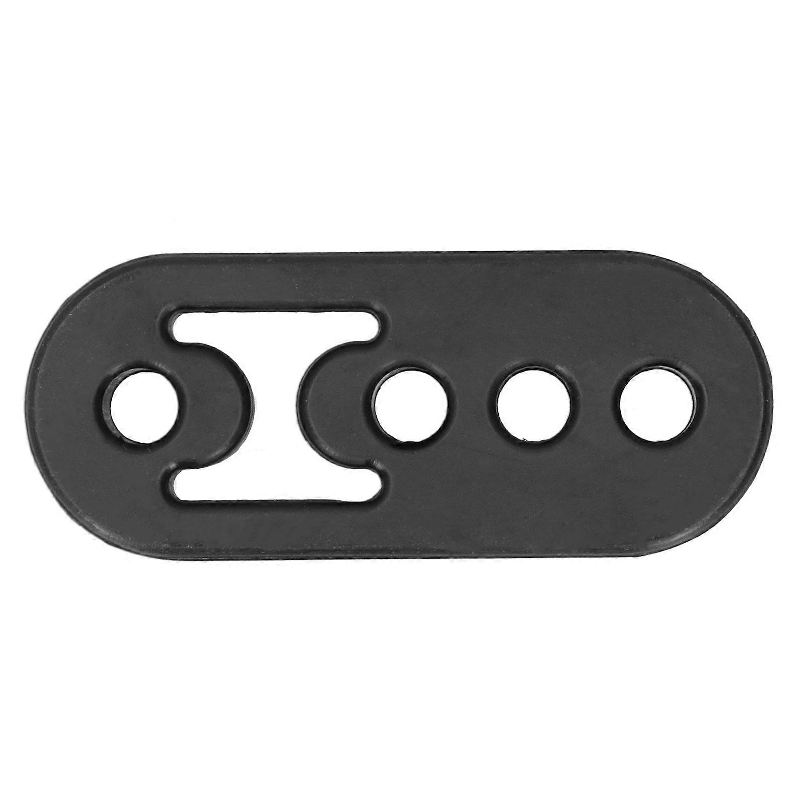 12mm Muffler Hanger Exhaust Pipe 4 Holes Adjustable Polyurethane Buffer Shockproof UniversalBlack