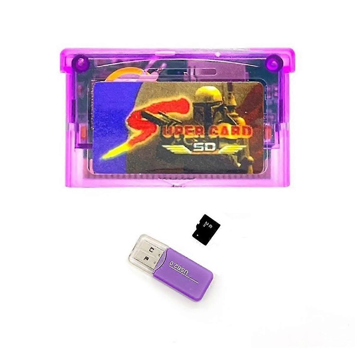 Supercard Card Micro-SD Card Adapter for SP GBM NDSL GBASP Burning Card Game , B