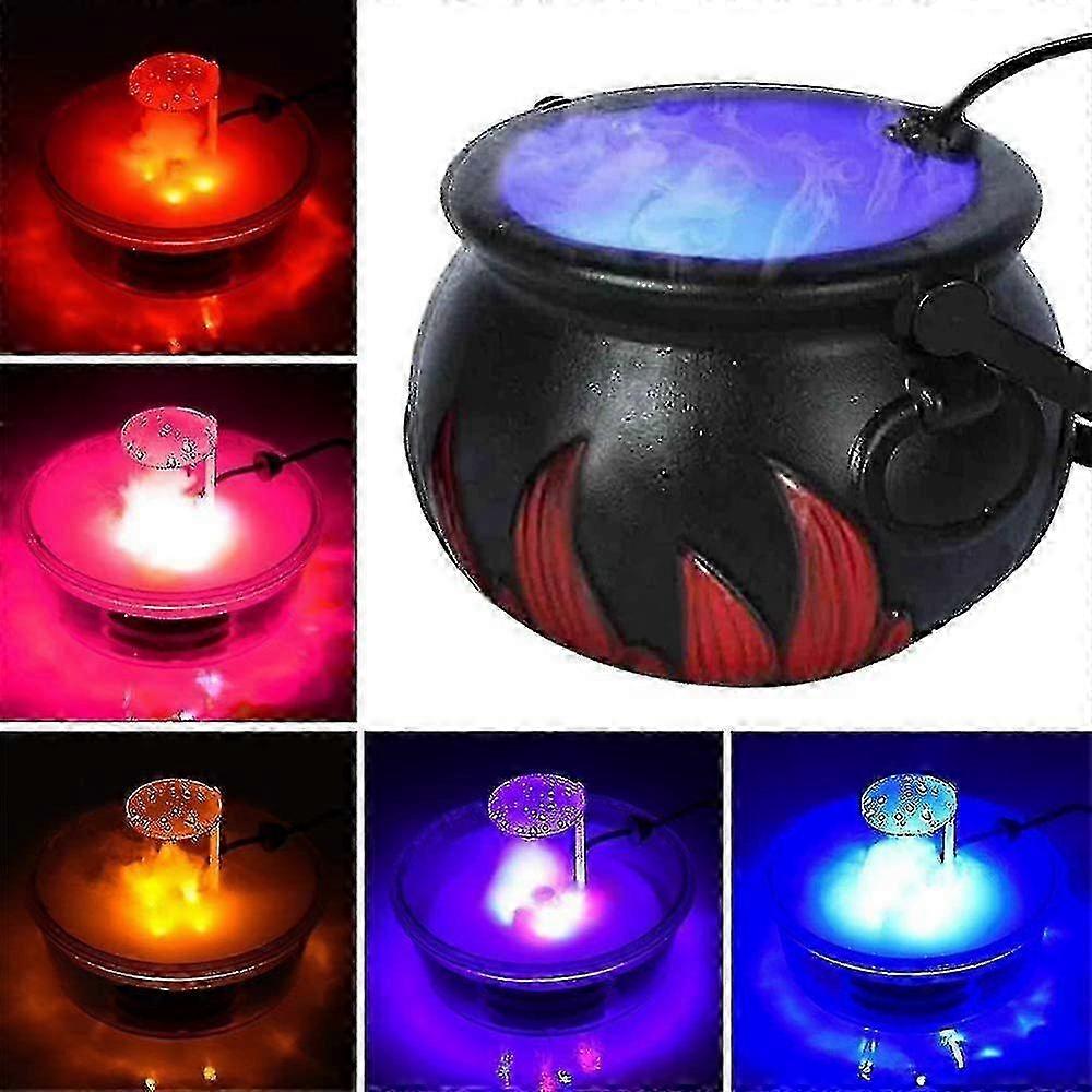 Halloween Ketel Mist Machine LINISME Fogger Mist Maker Sproeier Ketel Rookmachine met 12 LED 