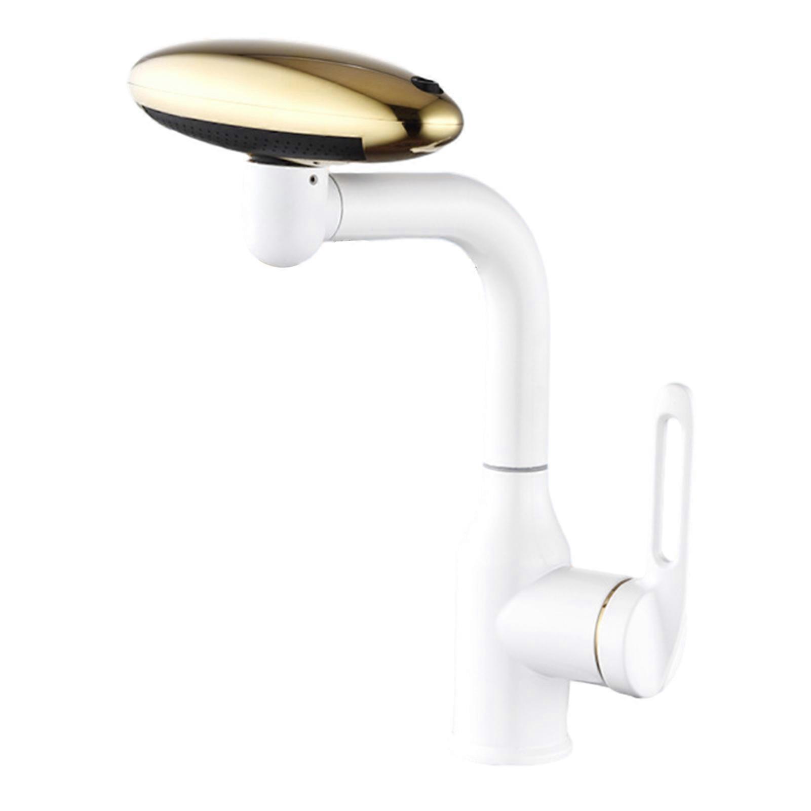 Multifunction Swivels Faucet with 4-Mode Durable Splashproof Faucet for Bathroom