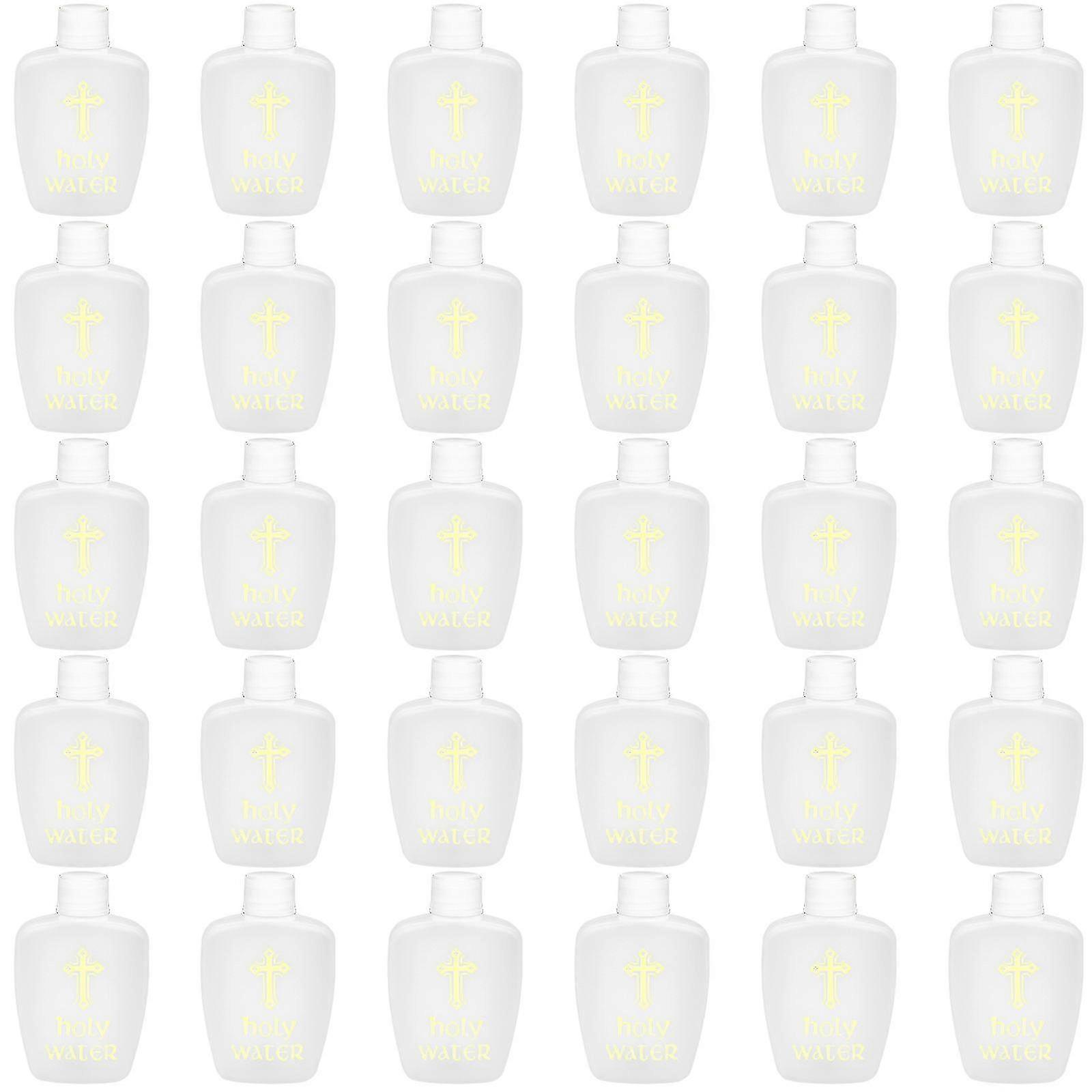 25 st 60 ml vigvattenflaskor i plast, vigvattenbehållare, tömd för vigvatten_om