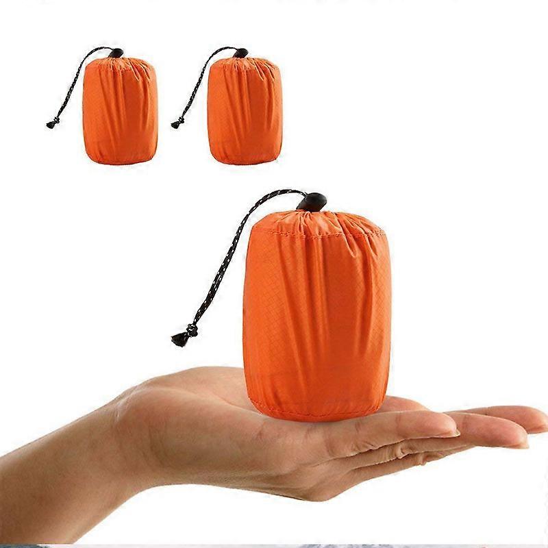 Överlevnadssovsäck, nödbivvyväska nödräddningsfilt återanvändbar för utomhuscamping, vandring