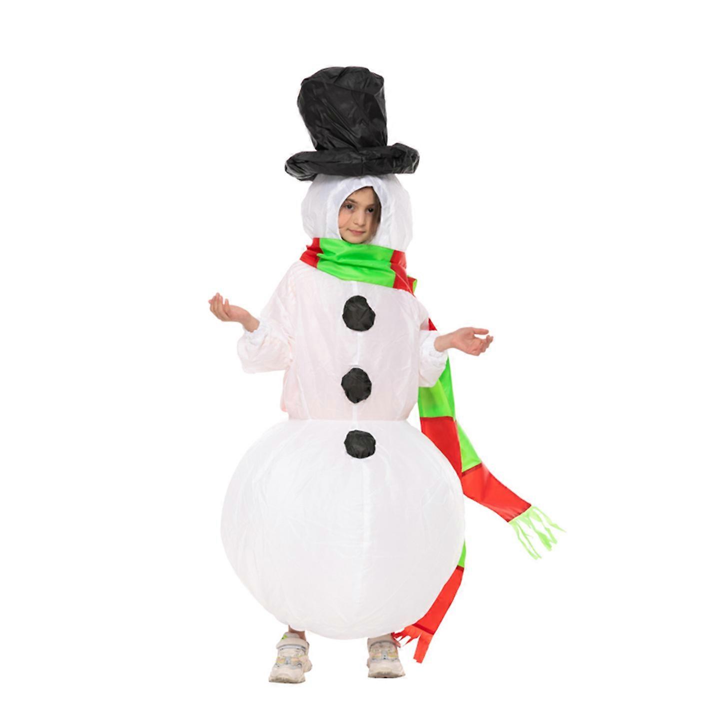 Inflatable Christmas Santa Claus Suit, Unisex Adult Fancy Dress Costume, Cosplay Party Funny Clothes with Beard Hat for Adult