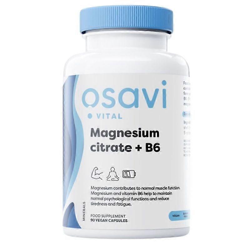 Osavi Magnesium Citrate + B6 375mg + 4.2mg Capsules 90