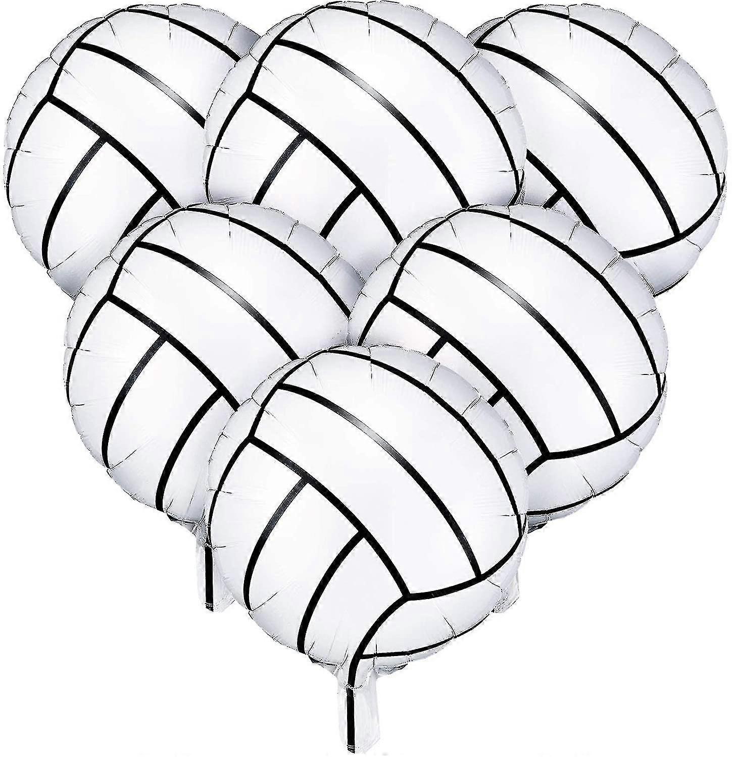 Balão de balão de 18 polegadas de 6pcs de 18 polegadas de voleibol Mylar Balão de Balão de Voleibol