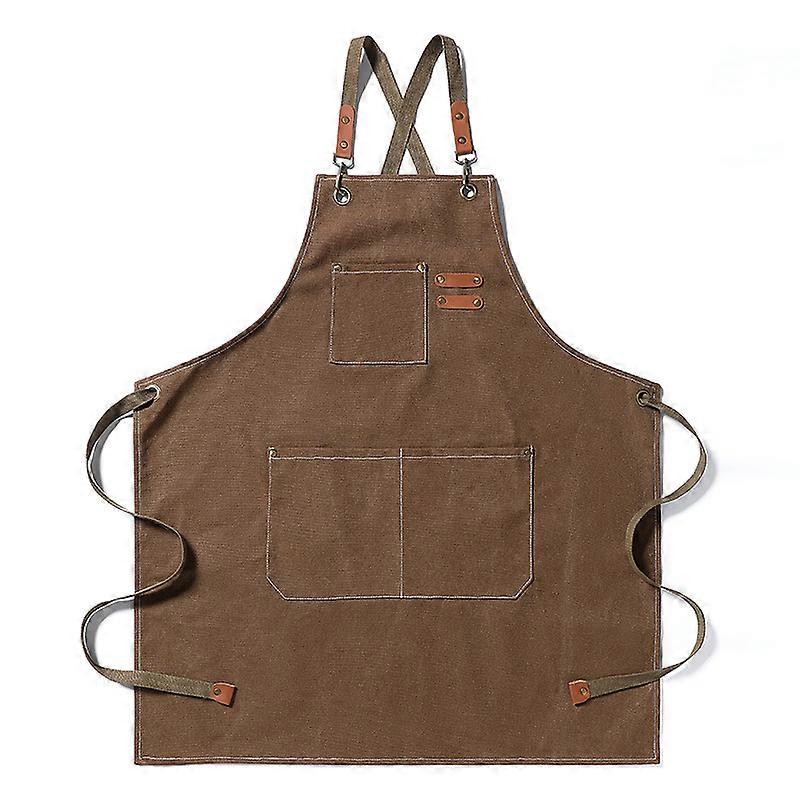 Canvas Apron brown1pcs