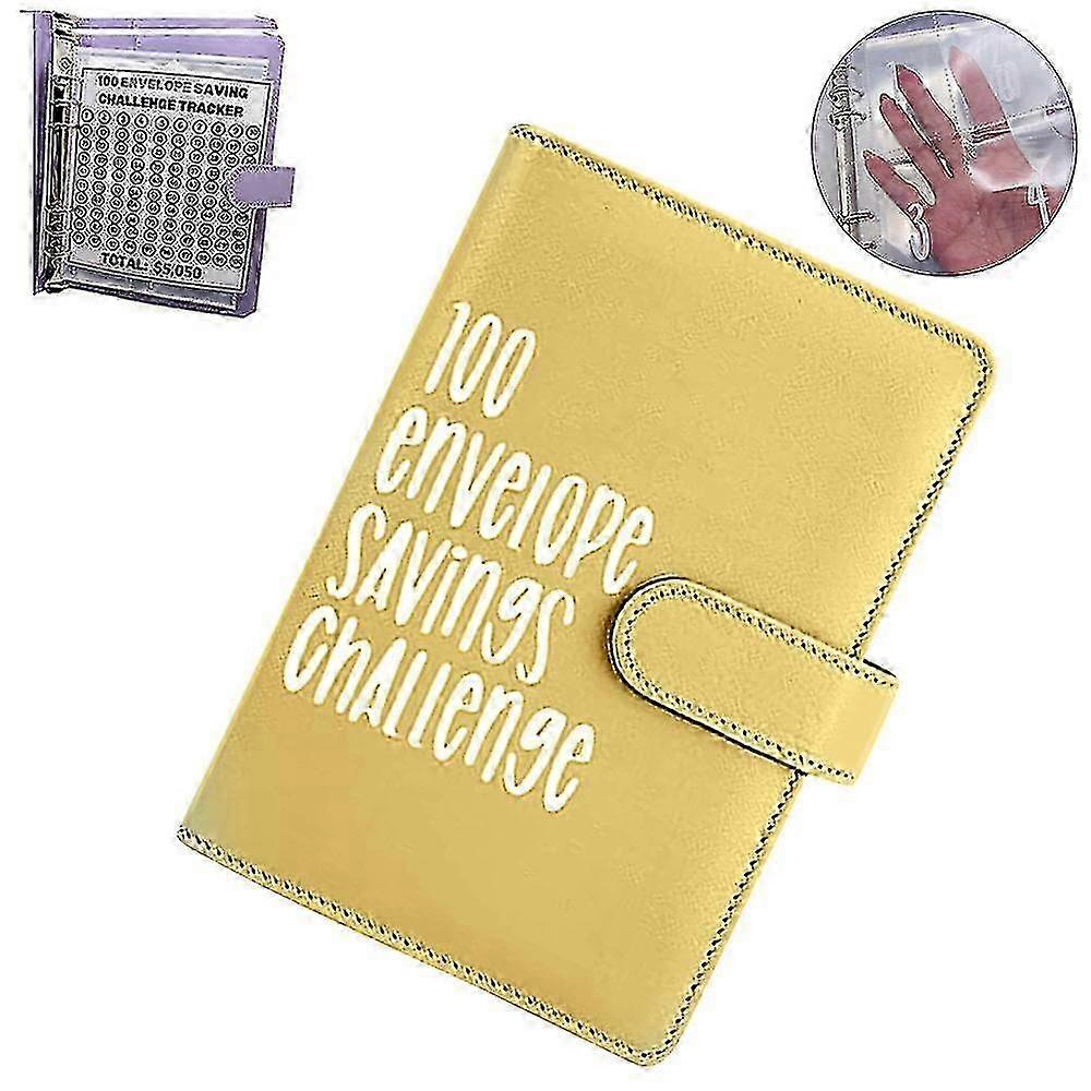 100 Envelope Challenge Binder, Cash Binder With Envelope, Saving Challenge Binder, Money Saving Envelope For School, Home, Office