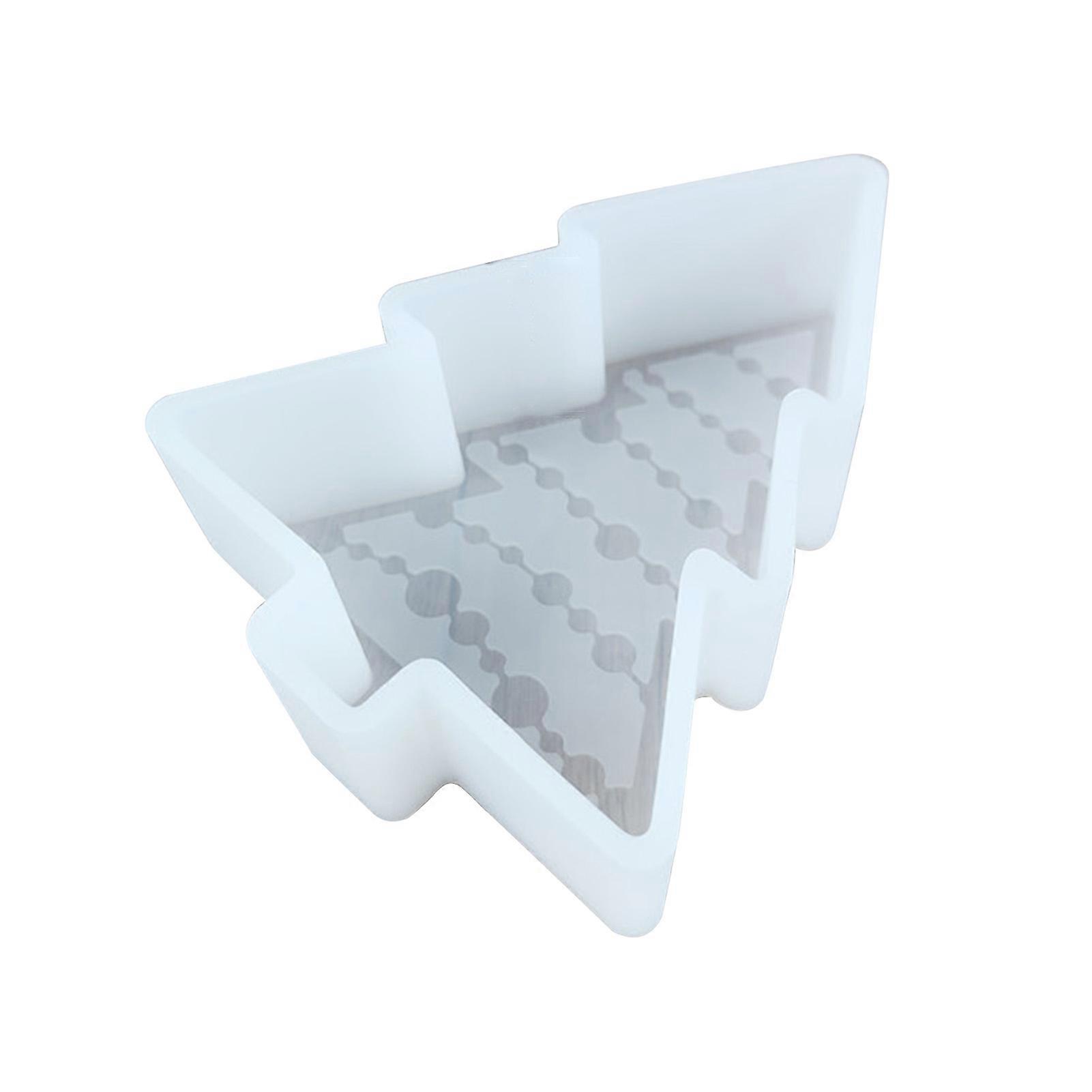 Silicone Mold Christmas Tree Elk Snowflake Shape Easy to Use Non-deformation Non-stick Multi-purpose Soap Resin Tools