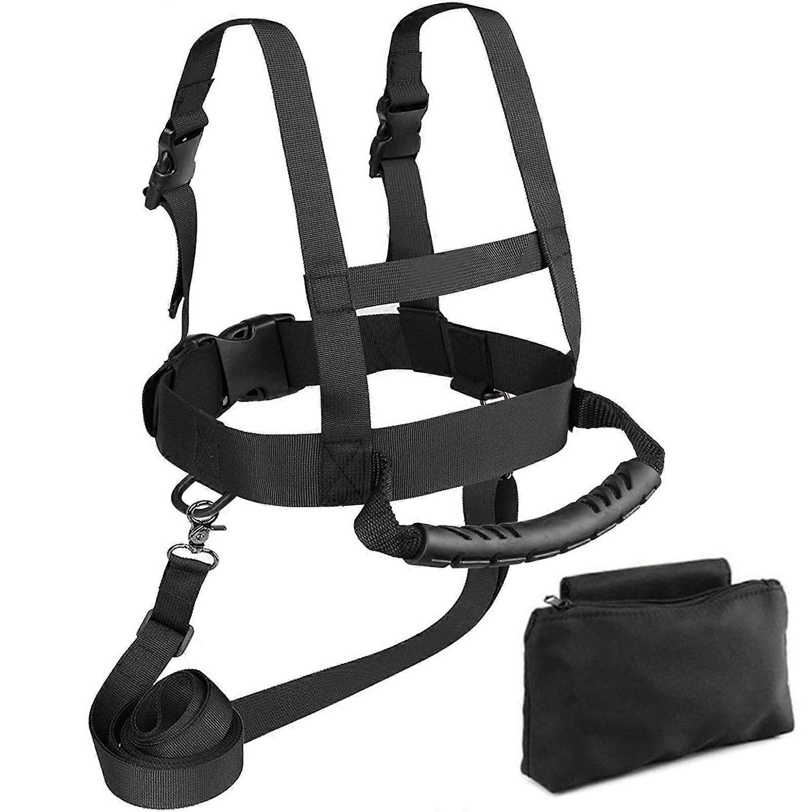 KaesiSkiing Shoulder Belt Adjustable Handle Multifunctional Children Ski Chest Strap with Traction Rope for Skating
