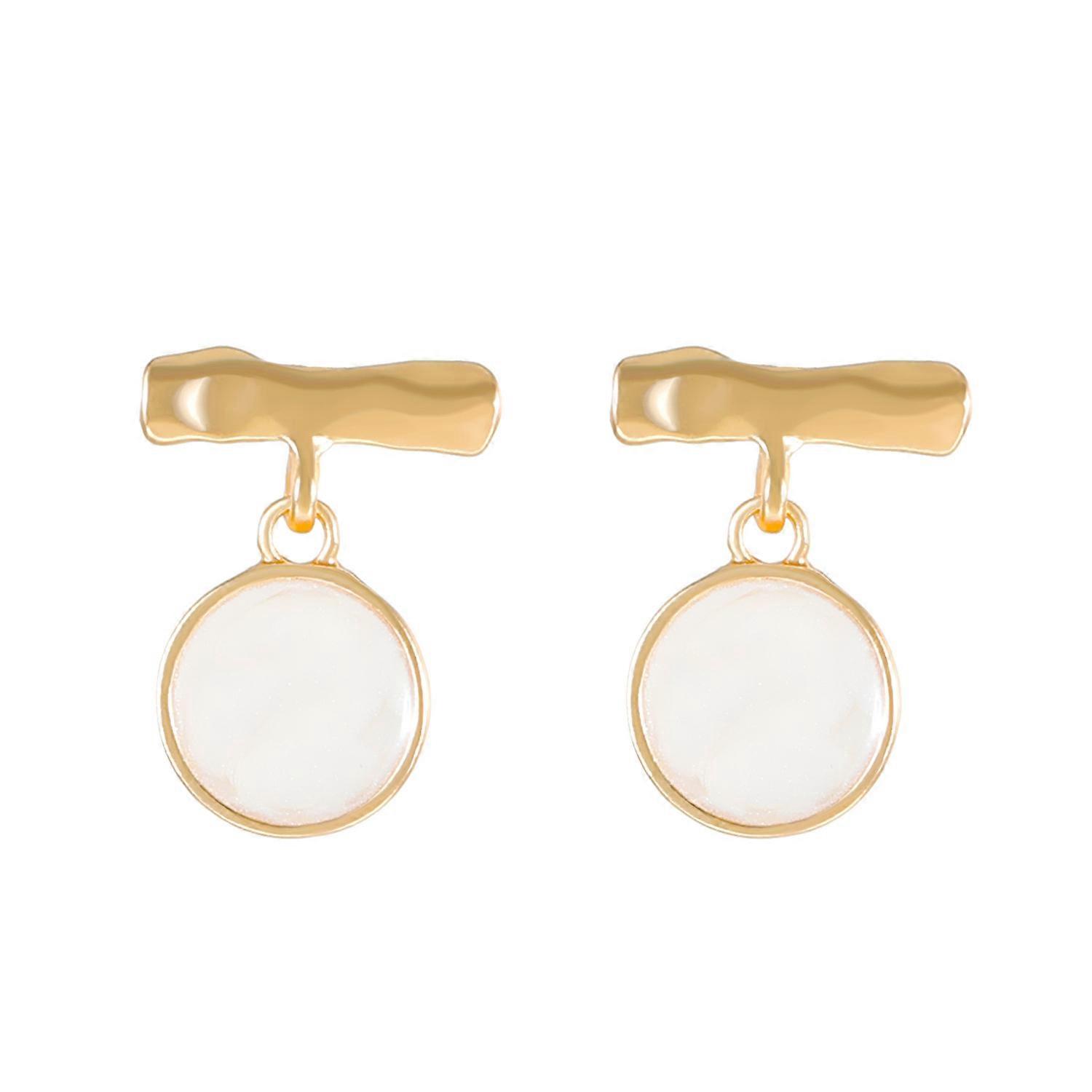 women's matte geometric earrings