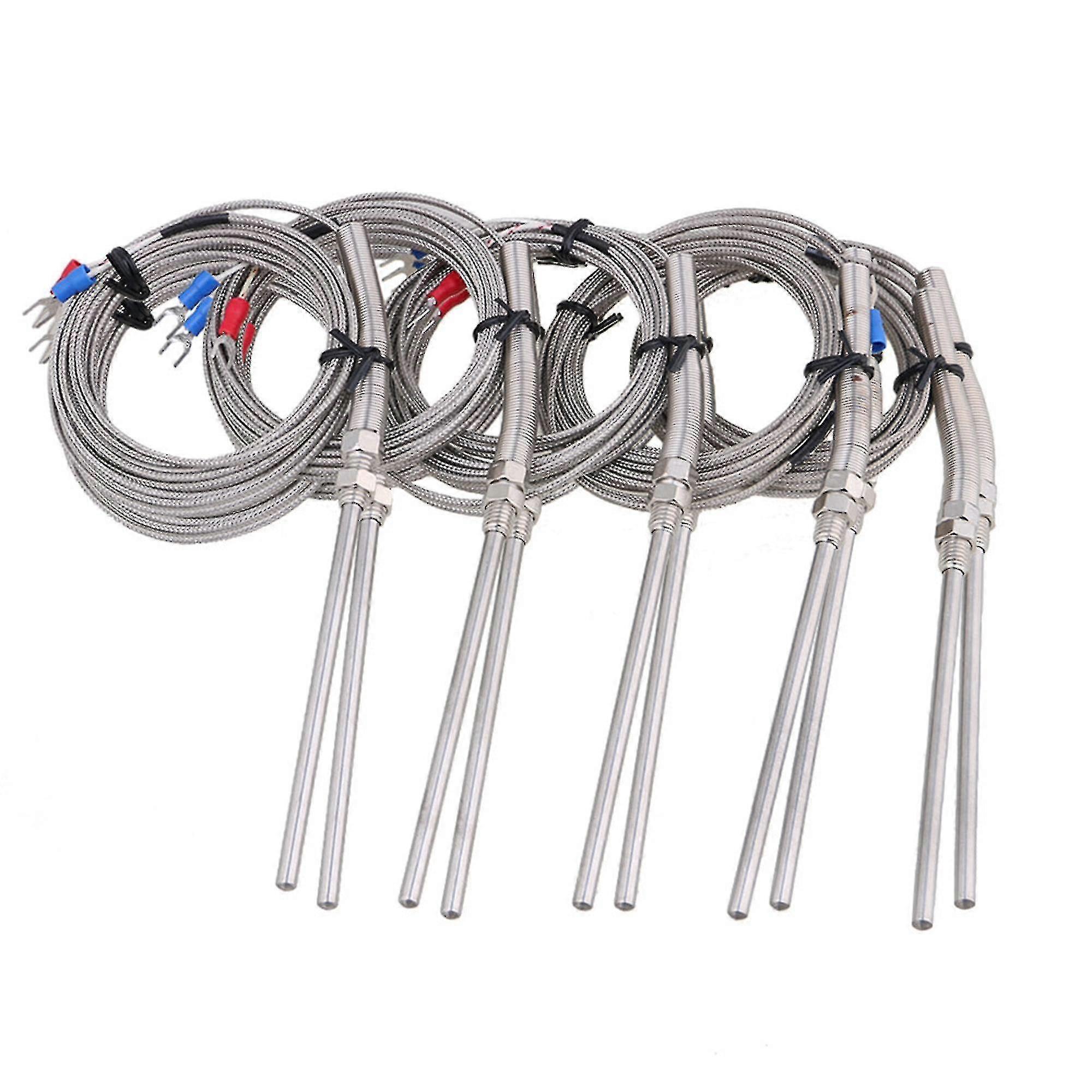10pcs Temperature -100~1250 C K Type Probe(100mm) Sensors Compatible 3/8 Npt-c