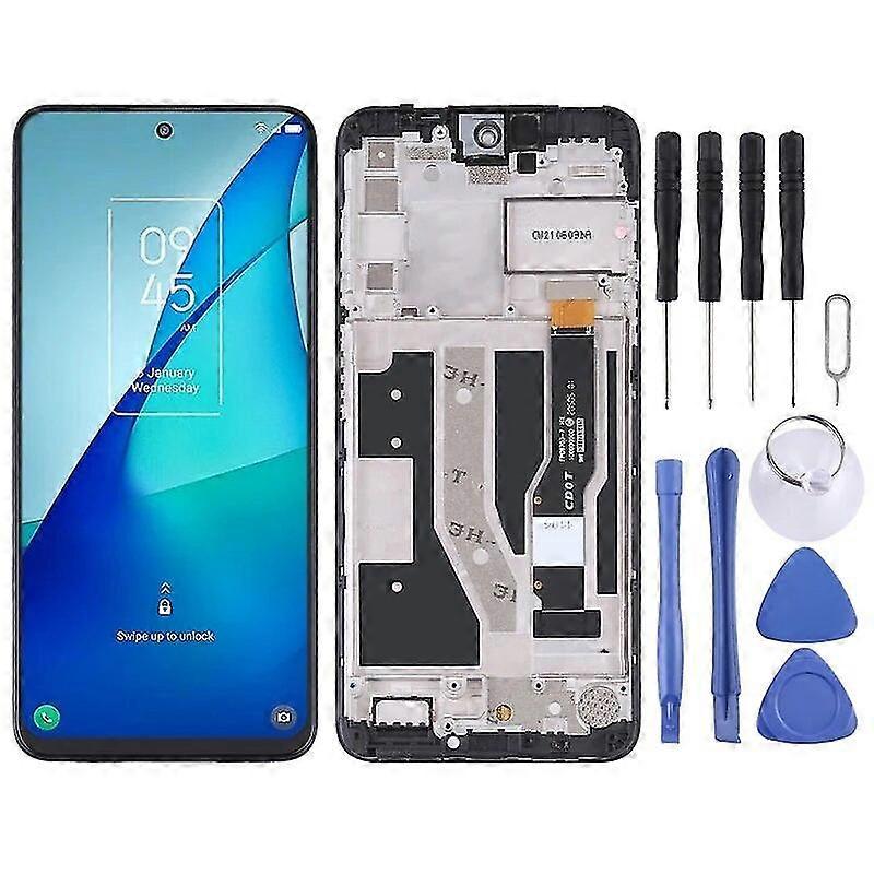 Tft Lcd Screen Compatible Tcl 20l / 20l+ / 20 Lite / 20s T774h T774b T775h T775b Digitizer Full Assembly With Frame