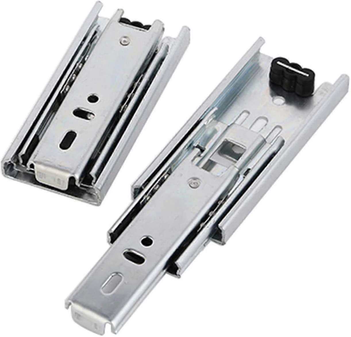 pack of 2 22.5cm mini drawer slides, ball bearing full extension drawer slides, side mounted, ultra-quiet