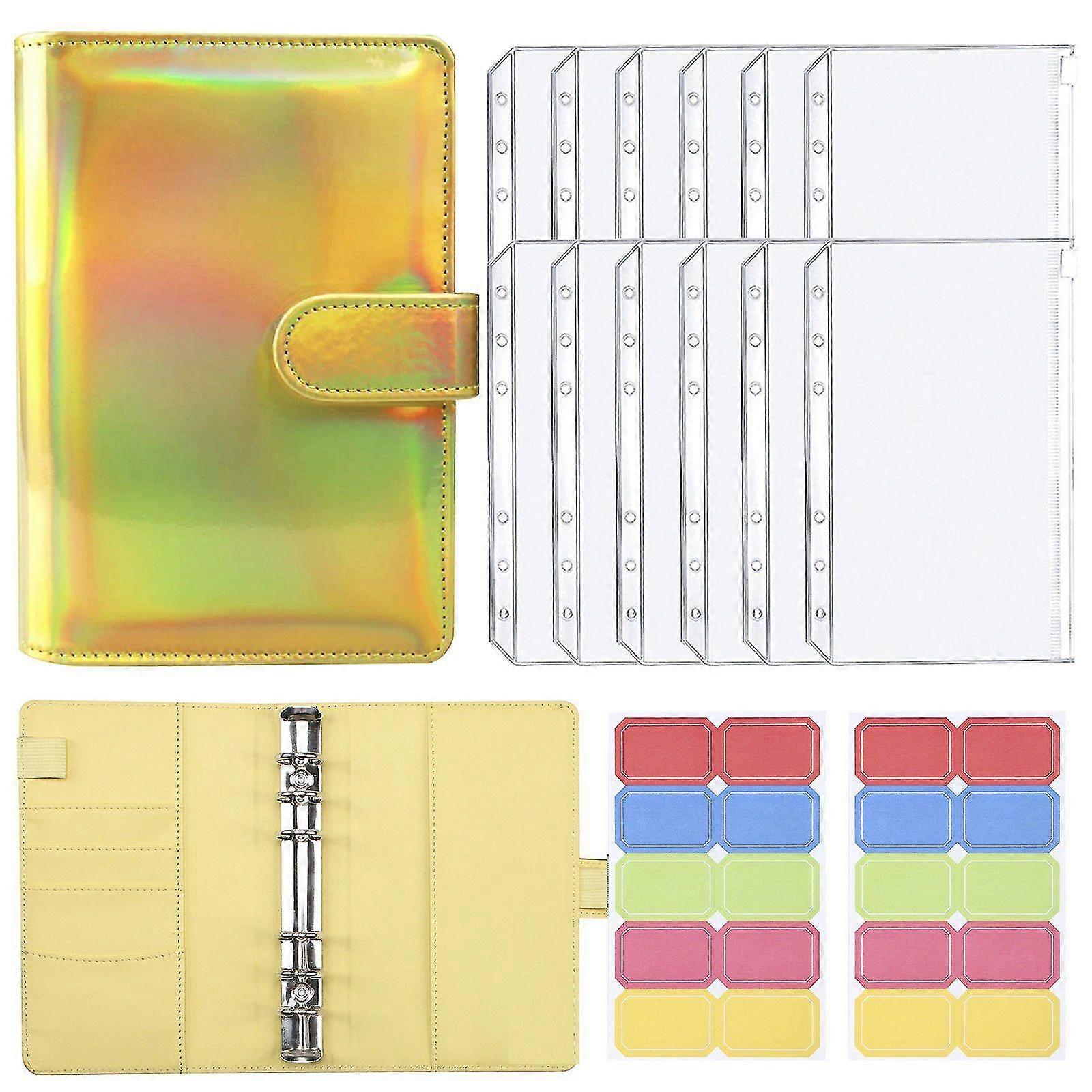 A6 Holes Loose Leaf Notebook,budget Binder Money Envelopes