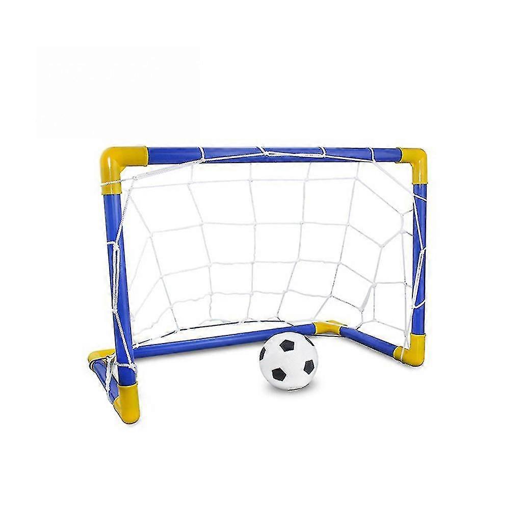 Porta da calcio rete in plastica con set di pompe piccolo interno all'aperto