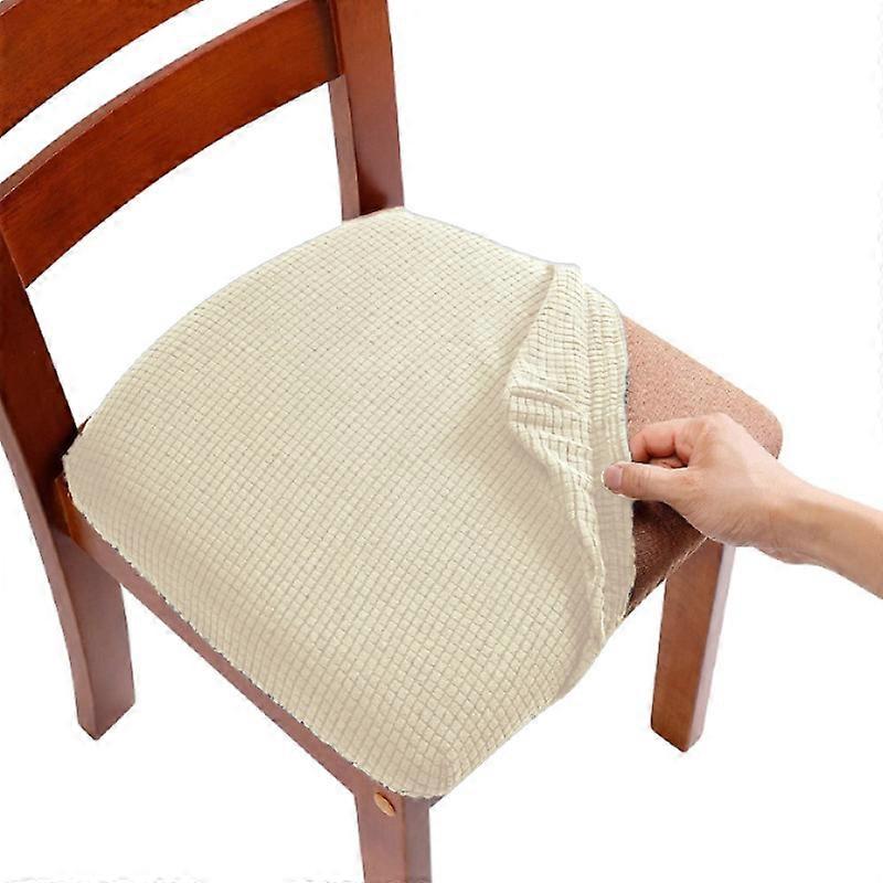 3pcs כיסויי מושב כיסא Jacquard מתיחה, כרית מושב כיסא נשלפת