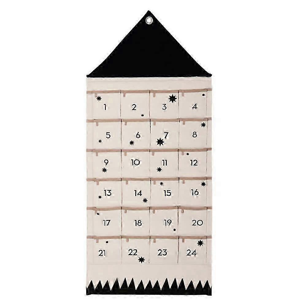 Advent Calendar,Fabric Christmas Advent Calendars With 24 Pockets Felt Fillable Numbers Hanging Countdown Diy Advent Calendar Make Your Own Calendar
