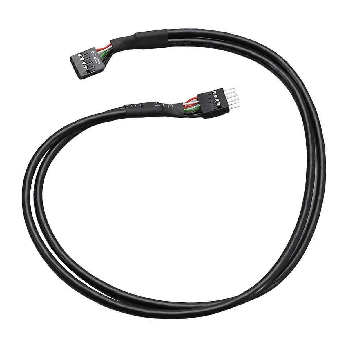MainBoard Chassis Front 9-Pin Terminal USB 2.0 Male to Female Extended Cable USB 2.0 9Pin to 9Pin E